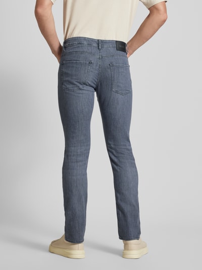 BOSS Slim fit jeans in labeldetail, model 'Delaware' Middengrijs - 5