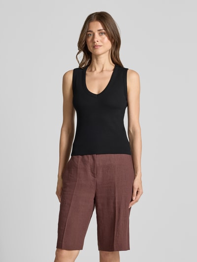 VERO MODA Slim Fit Tank Top aus Baumwoll-Mix Modell 'CHLOE' Black 4