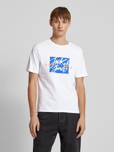 Jack & Jones T-Shirt aus reiner Baumwolle Modell 'COLTON' Weiss 4