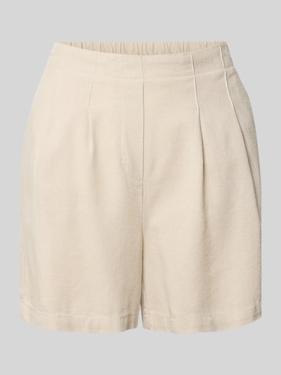 Produktfoto, Relaxed Fit Bermudas aus Viskose-Leinen-Mix Modell 'JESMILO' van Vero Moda, effen kleuren, elastische boord, zij-steekzakken, mix van viscose en linnen, gevlamd garen
