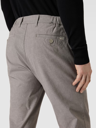 Eurex By Brax Stoffen broek met knoop- en ritssluiting, model 'THILO' Zilver - 3