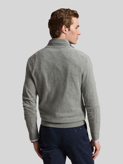 Polo Ralph Lauren Regular Fit Troyer aus reiner Wolle Mittelgrau 5