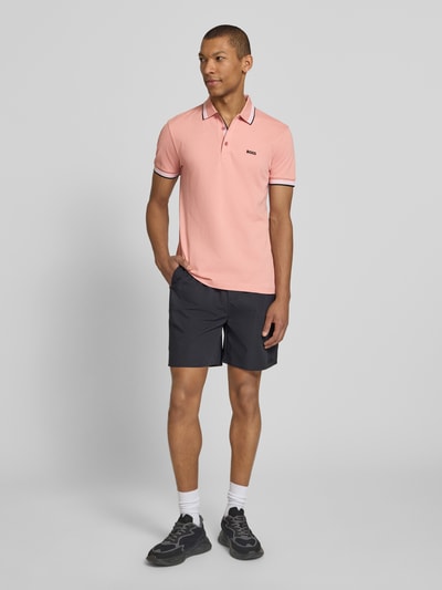 BOSS Green Regular Fit Poloshirt aus reiner Baumwolle Modell 'PADDY' Pink 1