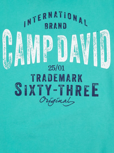 Camp David Hoodie mit Label-Print Gruen 2