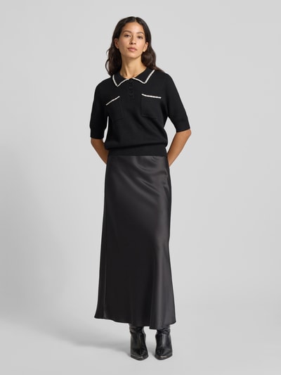 SUNCOO PARIS Regular fit poloshirt met borstzakken, model 'POLKA' Zwart - 1