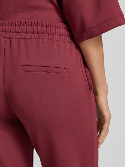 Soyaconcept Sweatpants mit elastischem Bund Modell 'Banu' Bordeaux 3