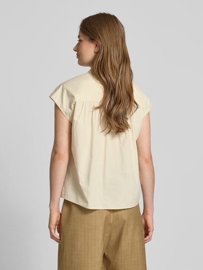 s.Oliver RED LABEL Bluzka koszulowa o kroju relaxed fit z czystej bawełny Piaskowy 5