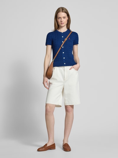 Polo Ralph Lauren Cardigan mit Zopfmuster Marine 1