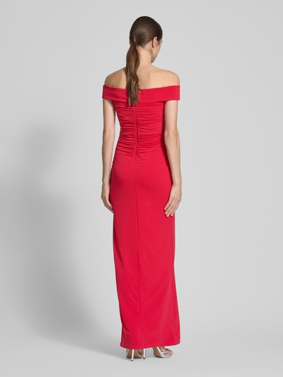 Lipsy Avondjurk met plooien en loopsplit Rood - 5