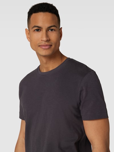 Tom Tailor T-Shirt mit melierter Optik Modell 'Uni Slub Tee' Anthrazit 3