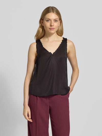 Scotch & Soda Blousetop van viscose met V-hals Zwart - 4