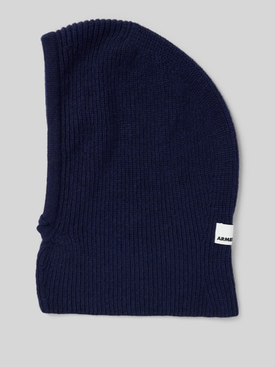 Armedangels Mütze aus reiner Wolle Modell 'DEAATA' Dunkelblau 1