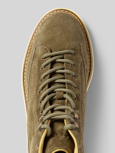 Gant Veterschoenen met gestructureerde zool, model 'Hillprep' Olijfgroen - 3