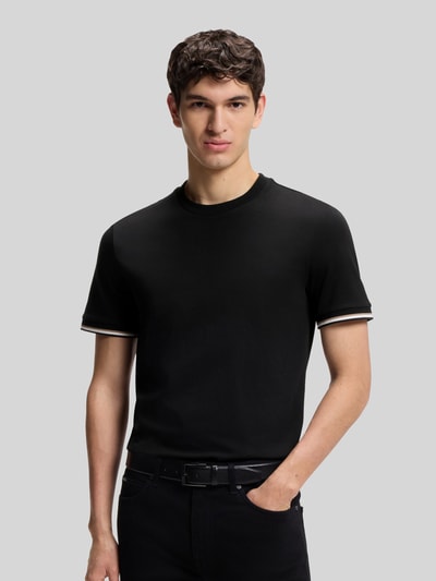 BOSS Regular Fit T-Shirt aus reiner Baumwolle Black 4