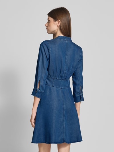 HUGO Mini Jeanskleid mit Schluppe Blau 5