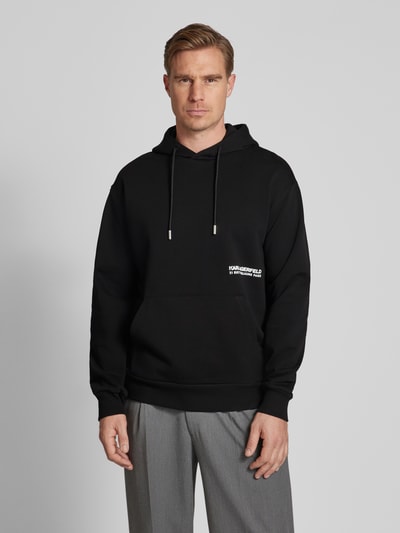 Karl Lagerfeld Oversized Hoodie mit Label-Print Black 4