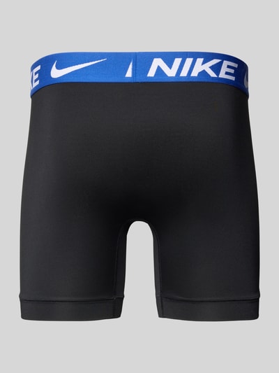 Nike Obcisłe bokserki z elastycznym pasem z logo Czarny 3