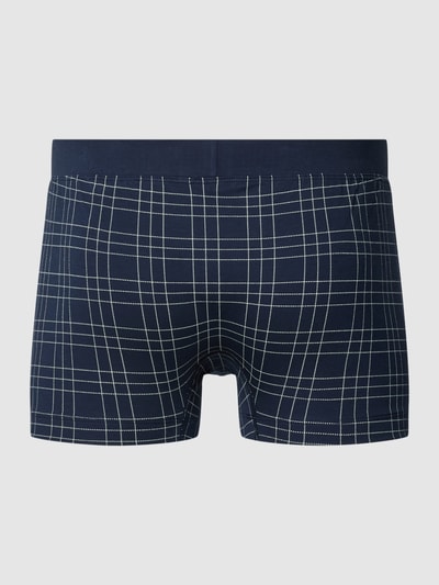 Schiesser Boxershort met elastische band, model 'FINE INTERLOCK' Donkerblauw - 3