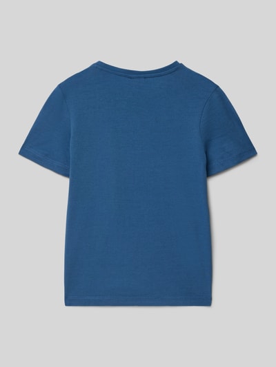 s.Oliver RED LABEL T-shirt o kroju regular fit z czystej bawełny Szaroniebieski 3