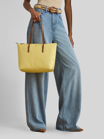 Lauren Ralph Lauren Henkeltasche mit Logo-Applikation GELB 1