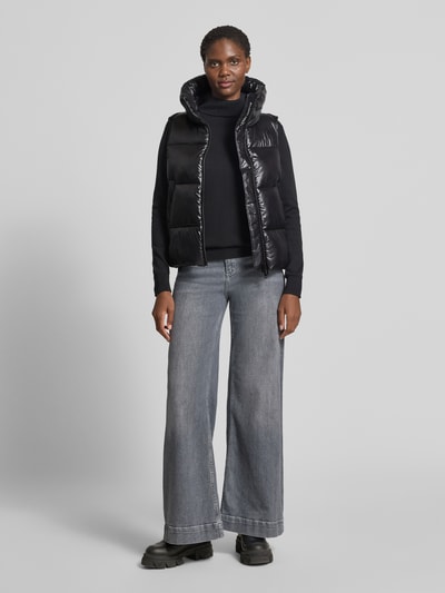 SAVE THE DUCK Bodywarmer met opstaande kraag, model 'AMA' Zwart - 1