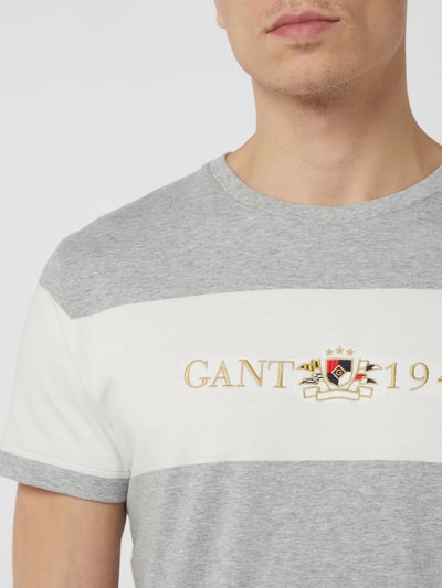 Gant T-Shirt mit Blockstreifen  Flanell Melange 3