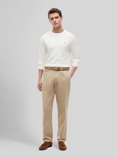 Tommy Hilfiger Tapered Fit Chino aus Baumwoll-Mix Modell 'Harlem' Beige 1