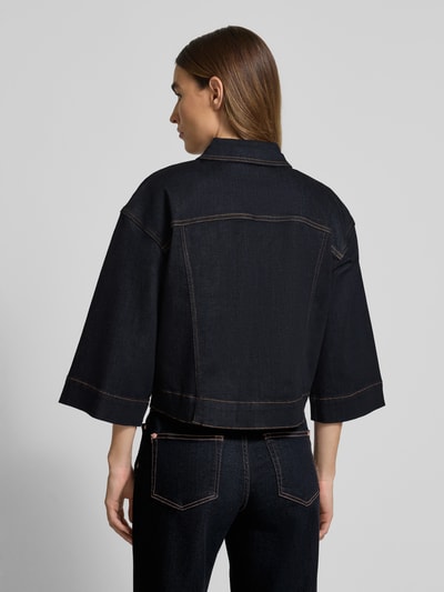 MOS MOSH Jeansjack met 3/4 mouwen, model 'Penn' Donkerblauw - 5