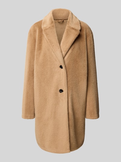 WHITE LABEL Mantel mit Reverskragen Cognac 2