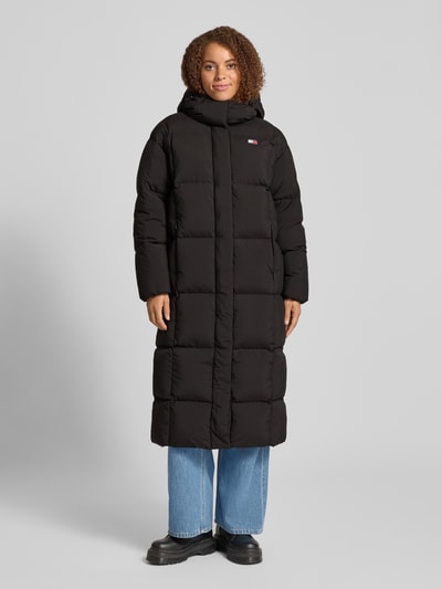 Tommy Jeans Comfort fit lange donsjas met afneembare capuchon, model 'ALASKA' Zwart - 4