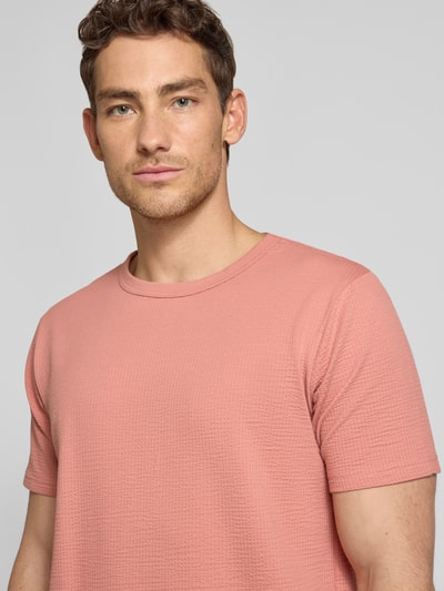 Selected Homme Regular Fit T-Shirt aus Baumwoll-Mix Modell 'SANDER' Rosa 3