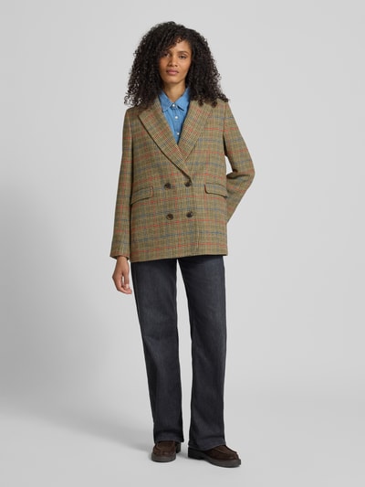 Mustang Regular fit blazer met knoopsluiting, model 'MARLOW' Middenbruin - 1