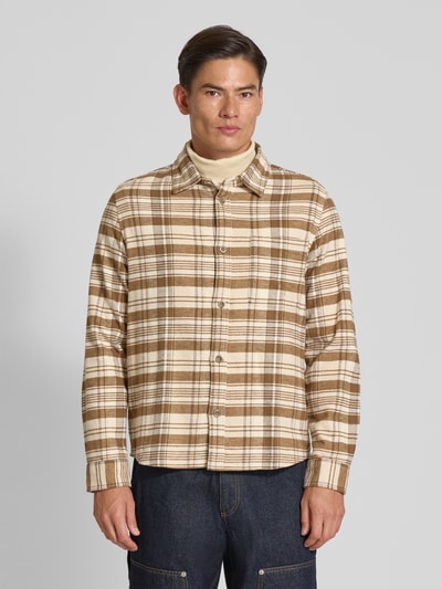 Les Deux Regular Fit Freizeithemd mit Kentkragen Modell 'Lennon' Hellbraun 4