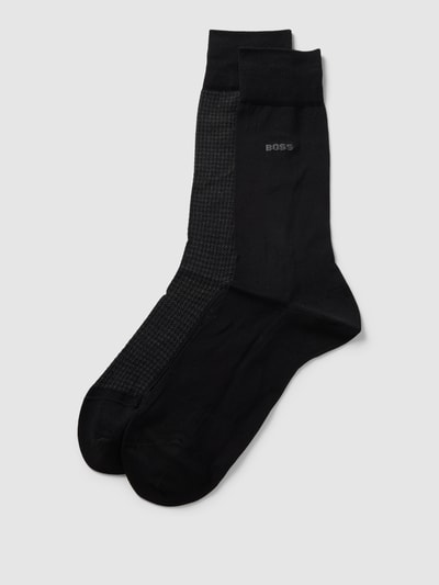 BOSS Socken mit Label-Detail im 2er-Pack Black 1
