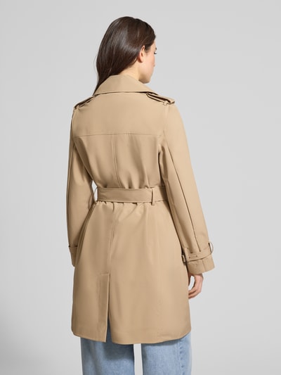 Save The Duck Regular Fit Trenchcoat mit abnehmbaren Stoffgürtel Modell 'Talya' Beige 5