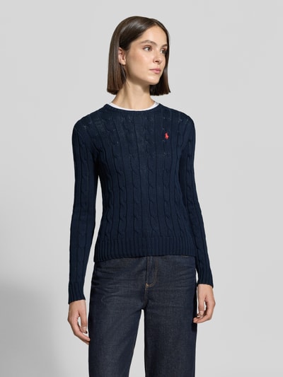 Polo Ralph Lauren slim fit pullover van puur katoen Marineblauw - 4