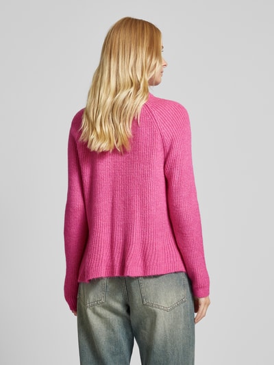 Only Gebreide pullover met ronde hals, model 'JADE' Rood - 5