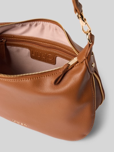 Liu Jo White Hobotas met labelapplicatie Cognac - 5