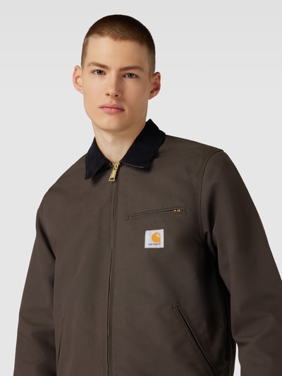 Carhartt Work In Progress Jacke mit Reißverschluss Modell 'DETROIT' Dunkelbraun 3