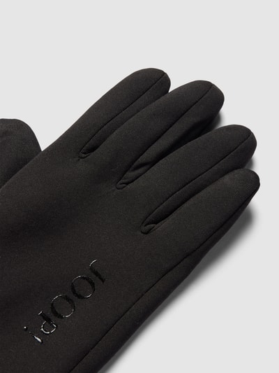 JOOP! Collection Handschuhe mit Label-Detail Modell 'i-Touch' Black 3