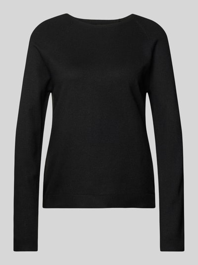 Pieces Regular Fit Strickpullover mit überschnittenen Schultern Modell 'BREE' Black 2