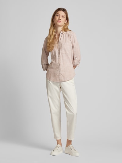 Tom Tailor Bluse mit Umlegekragen Beige 1