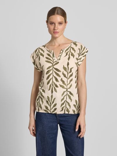 ZABAIONE Regular Fit T-Shirt aus Viskose-Mix Modell 'Connie' Sand 4