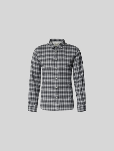 Officine Générale Slim Fit Freizeithemd mit Kentkragen Mittelgrau 2