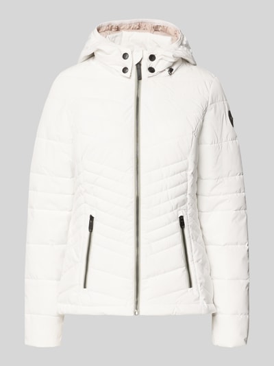 G.I.G.A. DX Slim Fit Jacke in Stepp-Optik Offwhite 2