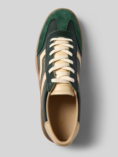 Produktfoto, Sneaker aus echtem Leder Modell 'Cuzima' von GANT für Damen, grün-beige Farbkombination, Glatt- und Veloursleder, Helldraufsicht