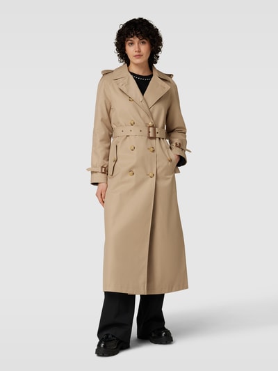 Lauren Ralph Lauren Trenchcoat met strikceintuur Camel - 4