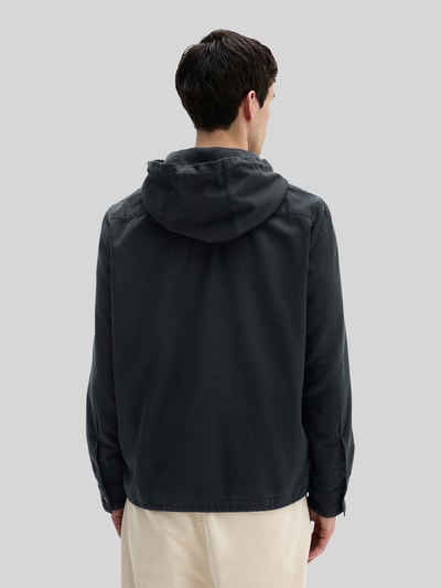 Marc O'Polo Regular Fit Hemdjacke mit Kapuze Marine 5