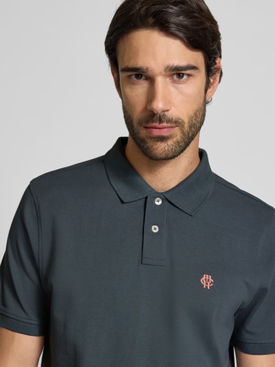 MCNEAL Poloshirt mit Label-Stitching Anthrazit 3