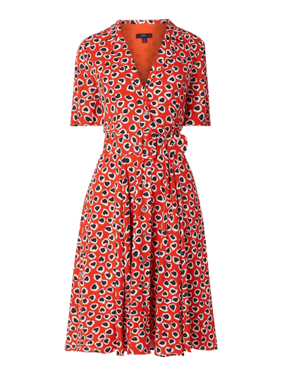 J CREW Blousejurk met hartjesmotief Rood - 2